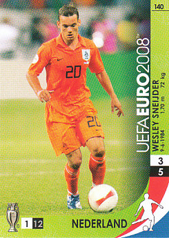 Wesley Sneijder Netherlands Panini Euro 2008 Card Game #140